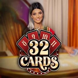 32 Cards slot icon by Ezugi, available at Blazing Wildz Casino