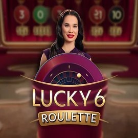 Lucky 6 Roulette slot logo by Pragmatic Play at Blazing Wildz Casino